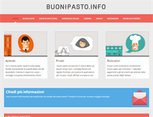 Tablet Screenshot of buonipasto.info